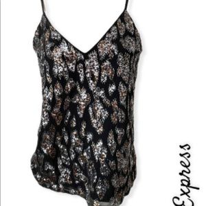 Express Sequin Tank Size L